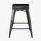 Flash Furniture 24" Black Metal Stool-Black Poly Seat CH-31320-24-BK-PL2B-GG - alternate 9